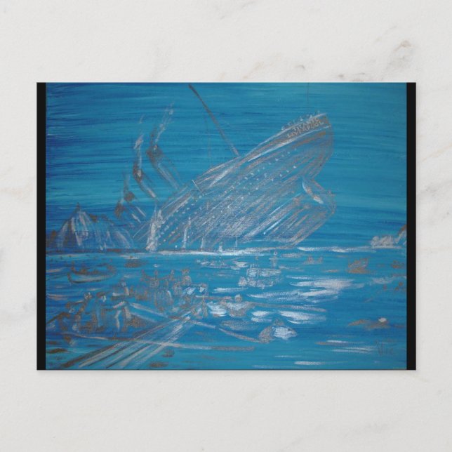 Titanic Postkarte (Vorderseite)