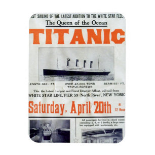 Titanic Queen der Ozeane - White Star Line Magnet