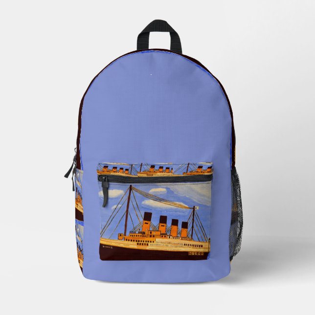 Titanic-Schiff-Rucksack  Bedruckter Rucksack (Vorderseite)