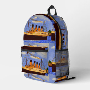 Titanic-Schiff-Rucksack Bedruckter Rucksack
