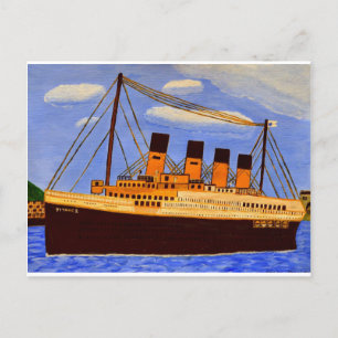 Titanic Ship Grußkarte Postkarte