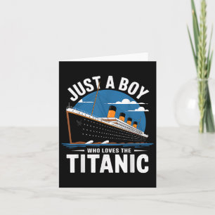 Titanic Ship nur ein Junge, der die Titanic Crui L Karte
