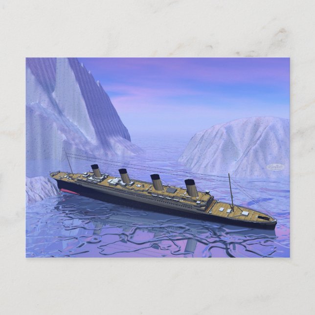 Titanic Shipping - 3D rendern Postkarte (Vorderseite)