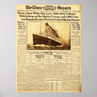 Titanic Sinks nach Zusammenstoß mit Iceberg 1912