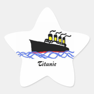 Titanic star  Stern-Aufkleber