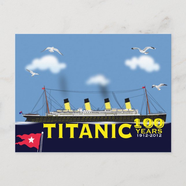 Titanic Tragedy-Jubiläumspostkarte Postkarte (Vorderseite)