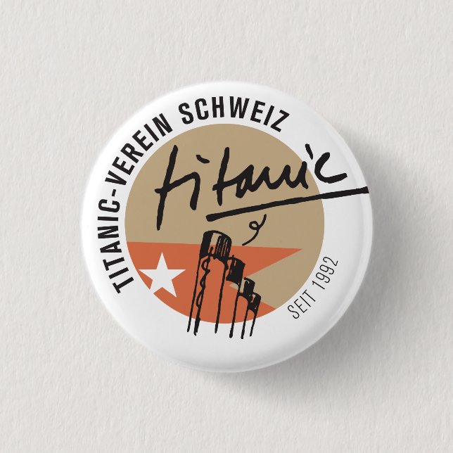 Titanic-Verein Schweiz  Anstecker Button (Vorderseite)