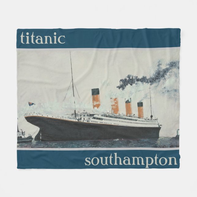 TITANIC Vintag 1912 Seestest Fleecedecke (Vorderseite (Horizontal))