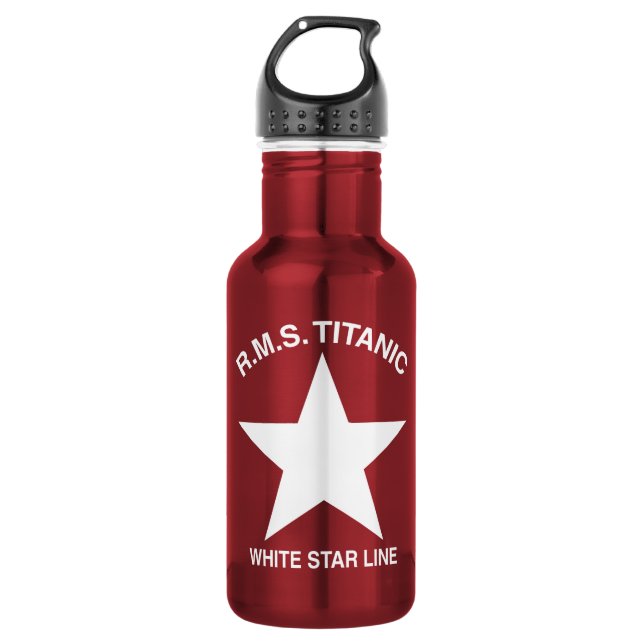 Titanic, White Star Line, Edelstahlflasche (Vorderseite)