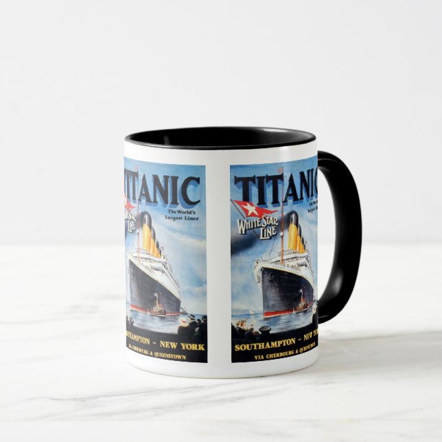 Titanic White Star Line - Weltgrößter Liner Tasse (VorderseiteRechts)