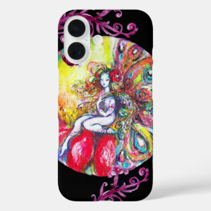 TITANIEN SITZEN AUF ROTEN BLUME Rosa Blumenstrauß iPhone 16 Hülle