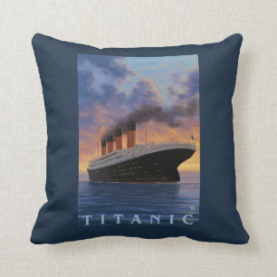 Titanische SceneWhite Stern-Linie Kissen