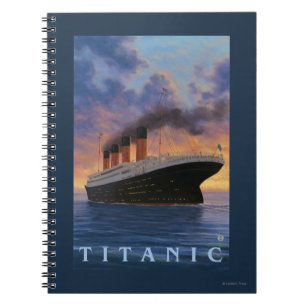 Titanische SceneWhite Stern-Linie Notizblock