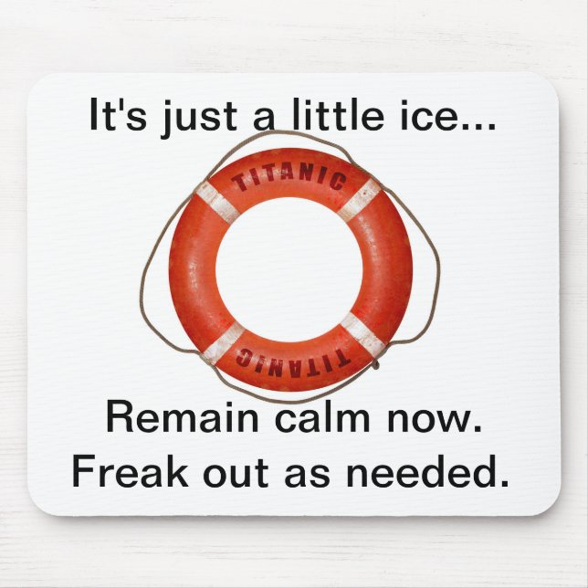 Titanische Witz-Mausunterlage Mousepad (Vorne)