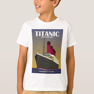 Titanischer Ozeandampfer-Kunst-Deko-Druck T-Shirt