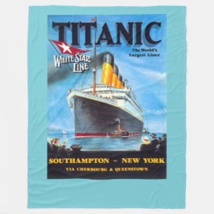 Titanisches Ozeandampfer-Plakat Fleecedecke
