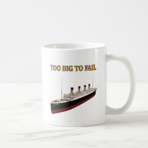 Titanisches zu großes zum zu versagen kaffeetasse
