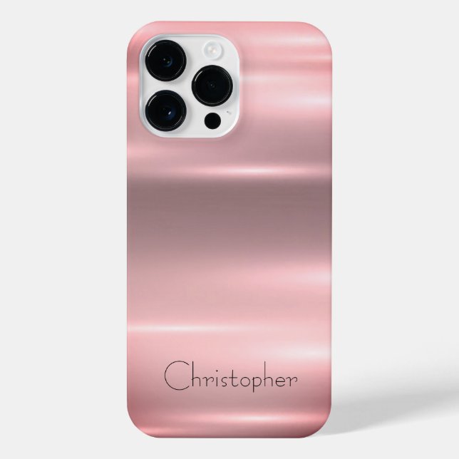 Titanium Bronze, rostfreier Stahl iPhone 14 Pro Max Hülle (Rückseite)