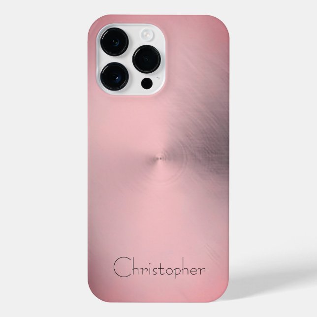 Titanium Bronze, rostfreier Stahl iPhone 14 Pro Max Hülle (Rückseite)