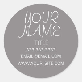 Titanium Freehand Simple Runder Aufkleber