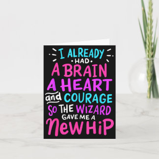 Titanium Hip Replacement Surgery Humor Funny New H Karte