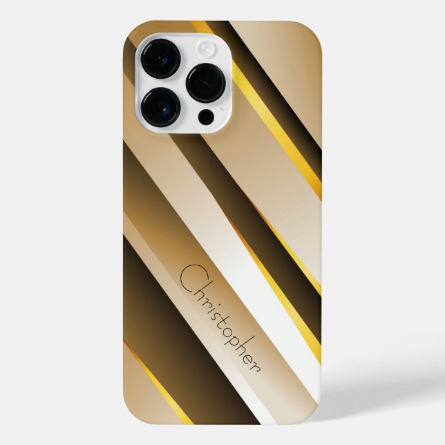 Titanium Orange Edelstahl-Print iPhone 14 Pro Max Hülle (Rückseite)