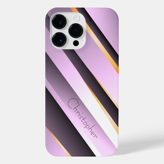 Titanium rosa, rostfreie Stahldruckdrucke iPhone 14 Pro Max Hülle (Rückseite)