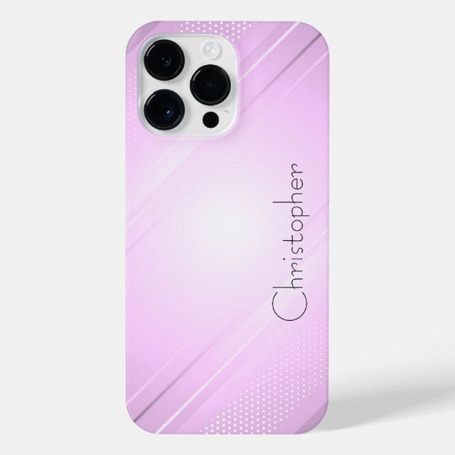 Titanium rosa, rostfreie Stahldruckdrucke iPhone 14 Pro Max Hülle (Rückseite)
