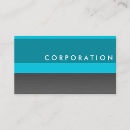 Titanium & Türkis berufliche Visitenkarte