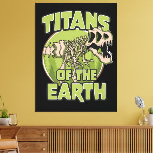 Titans der Erde Logo Leinwanddruck