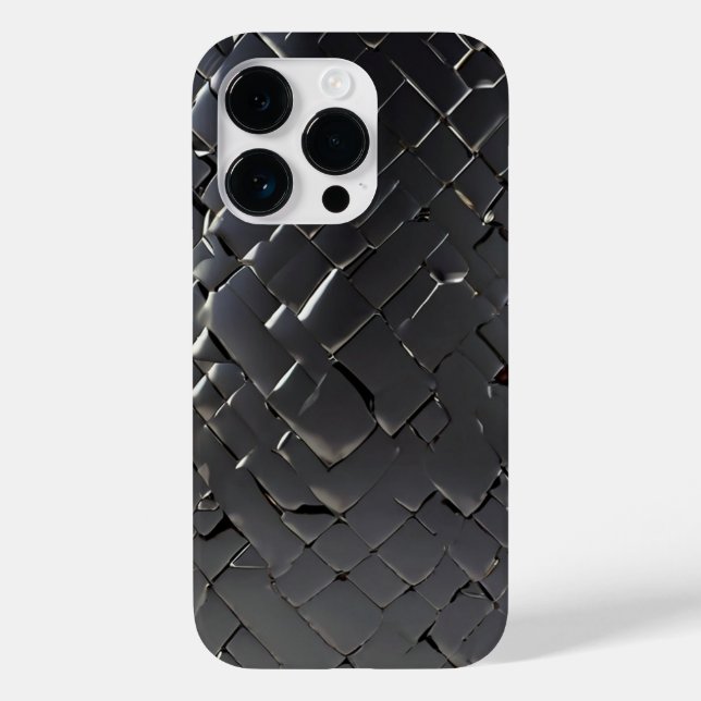 Titansilber, rostfreier Stahl Case-Mate iPhone 14 Pro Hülle (Rückseite)