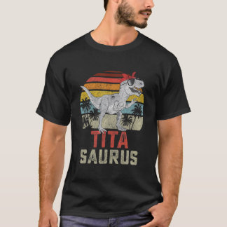 Titasaurus T Rex Dinosaur Tita Saurus Familienmatt T-Shirt