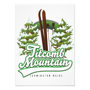 Titcomb Mountain Farmington Maine Skigebiet  Fotodruck