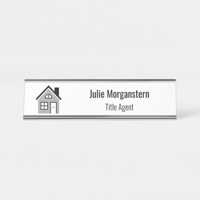 Titel Agent Schreibtischnamensplakette (Vorderseite )