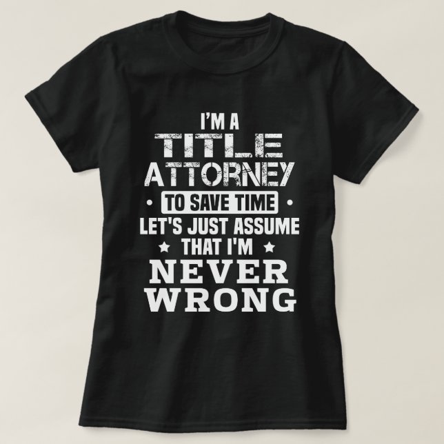 Titel Anwalt T-Shirt (Design vorne)