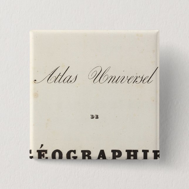 Titel Atlas universel Ozeanien Button (Vorderseite)