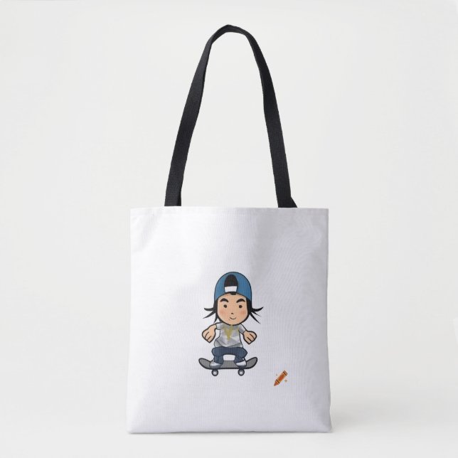 Titel: B-Boy Street Style Tote Bag - Asian Bre Tasche (Vorderseite)