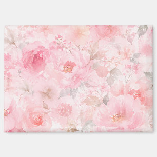 Titel Blush Bloom Wasserfarbe Floral Magnet