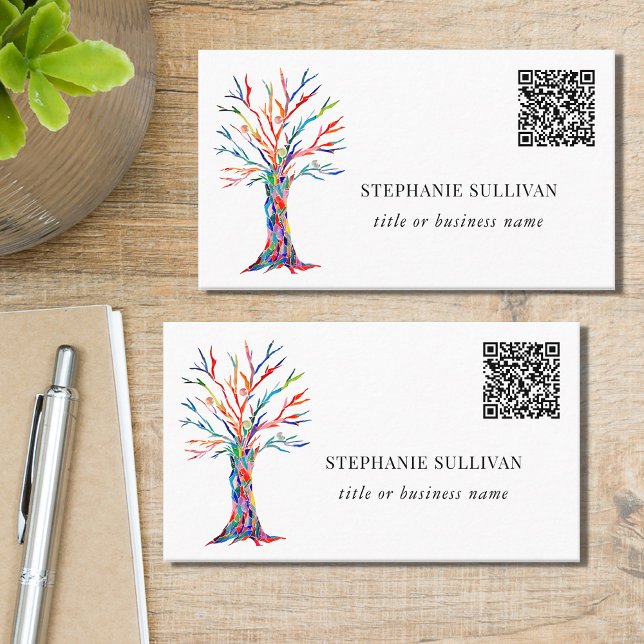 Titel Business Name QR Code Business Card Visitenkarte (Von Creator hochgeladen)