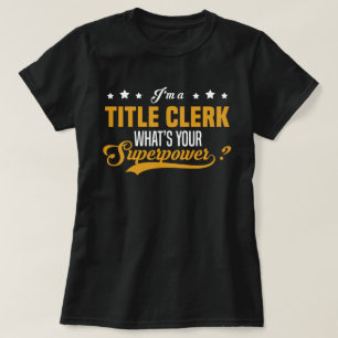 Titel Clerk T-Shirt