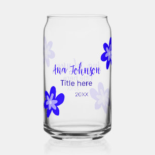 Titel des Doodle-Namens "Blaue Blume" Jahr 20XX Dosenglas