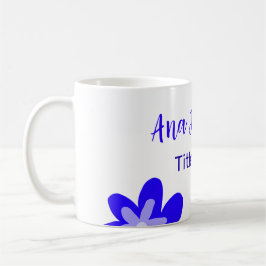 Titel des Doodle-Namens "Blaue Blume" Jahr 20XX Kaffeetasse