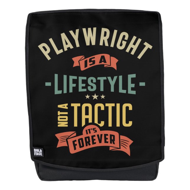 Titel des Playwright-Jobs Rucksack (Vorderseite)