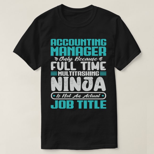 Titel des Rechnungsführers Berufliche Kompetenzen T-Shirt (Design vorne)