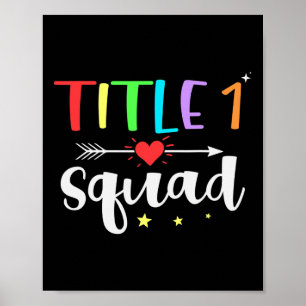 Titel Eins 1 Lehrer-Team Süß Zurück Zur Schule Poster