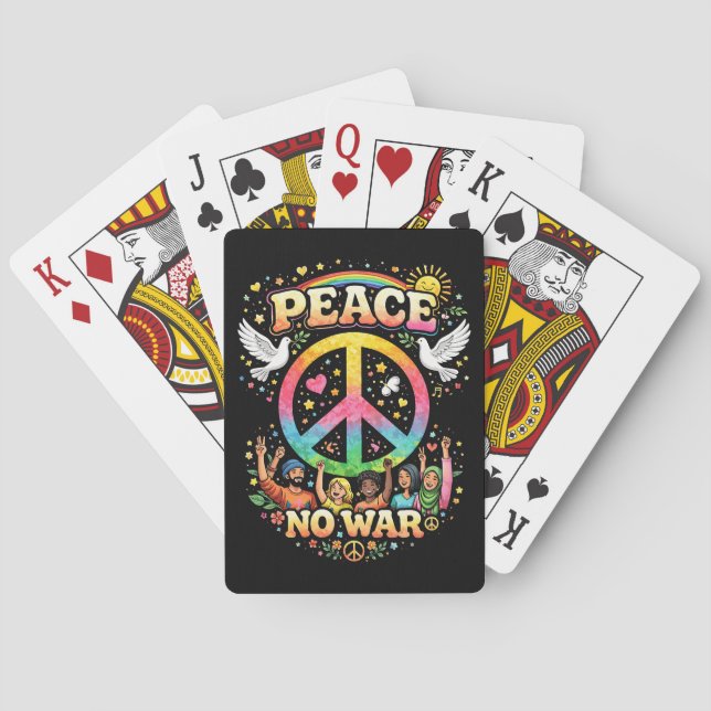 Titel: Frieden statt Krieg Spielkarten (Rückseite)
