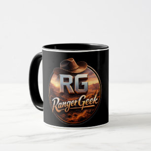 Titel Geek Western Logo Zweifarbig Tasse