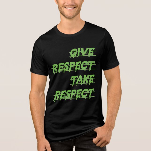 Titel: Gegenseitige Achtung: Eine Zwei-Wege-Straße Tri-Blend Shirt (Vorderseite)
