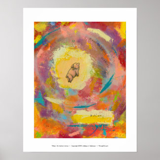 Titel: (In Motion) Action - fliegendes Bauchschwei Poster