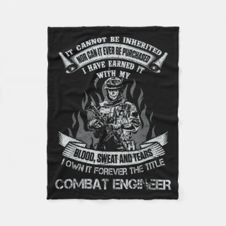 Titel Kampfingenieur Veteran für immer besitzen Fleecedecke